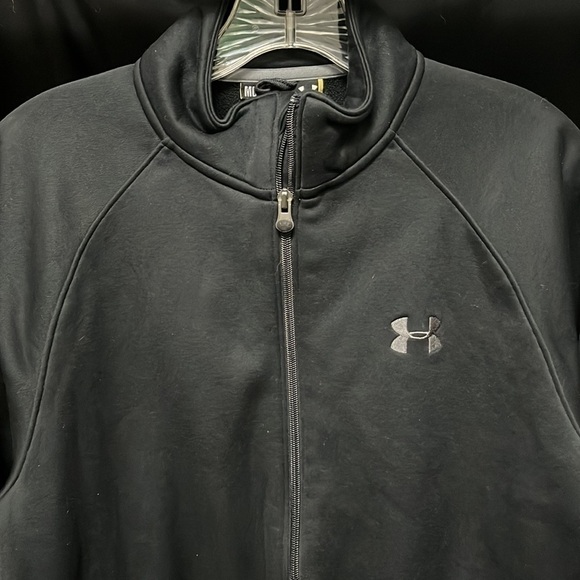 UA Black Fleece-Lined Full-Zip Jacket - Picture 2 of 6